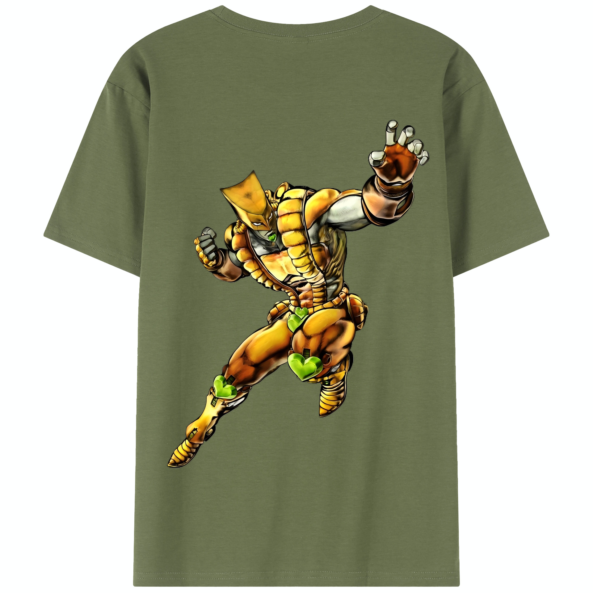（画像用） ジョジョの奇妙な冒険 ディオ?ブランドー JoJo's Bizarre Adventure Dio Brando 綿100％半袖Tシャツ（背面プリント）